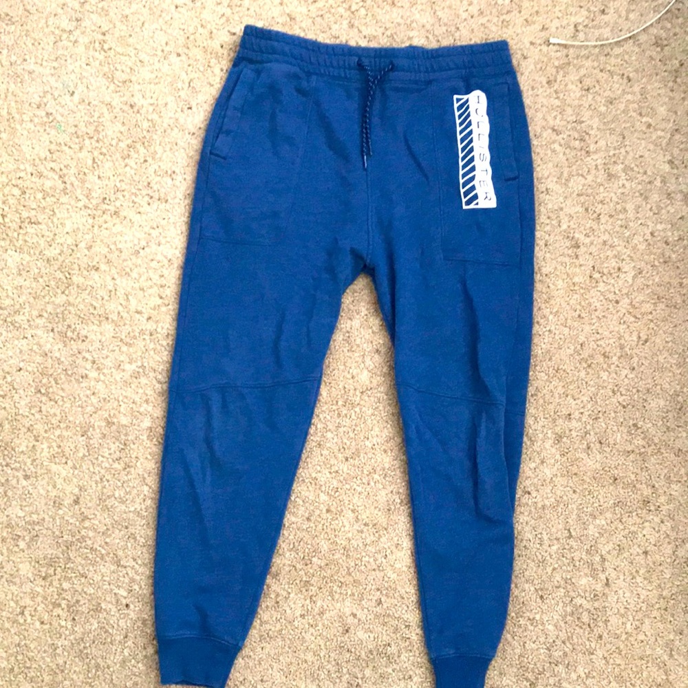 Blue Hollister joggers
